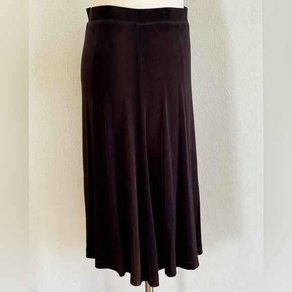 Chico's Travelers Classic Dark Brown A-Line Skirt size 16 (Chicos size 3) - Picture 4 of 6